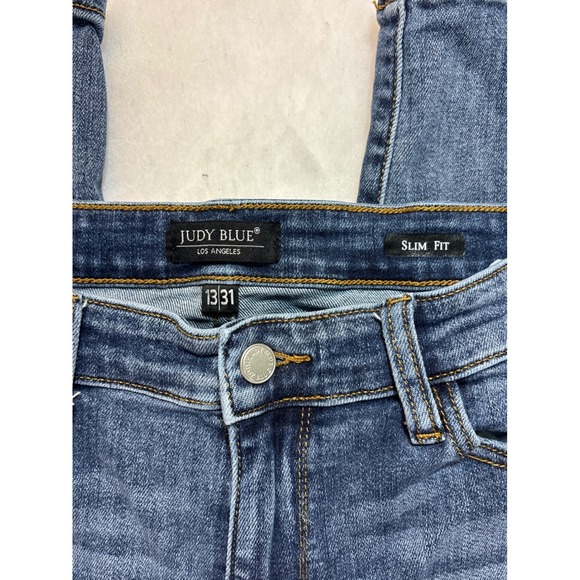 Judy Blue Los Angeles Slim Fit Blue Denim Jeans Womens Size 13/31 - Picture 4 of 8